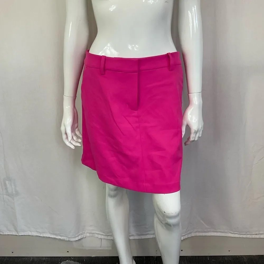NEW Tory Sport Bright Pink Pockets Tech Twil Golf Skort Size M